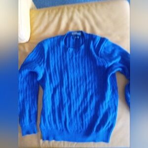 Ralph Lauren Royal Blue Cable Knit Sweater